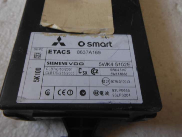 Mitsubishi Smart 8637a169 5wk45102e Mn108320 5wk45107 - Image 2