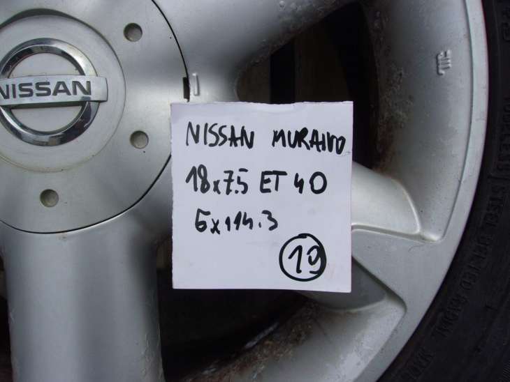 Nissan Murano Z50 2007r Felgi 18 5x114.3 225/65r18 - obrazek 3