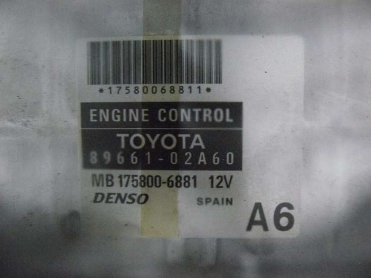 Toyota Corolla E12 2004 2.0d Komputer 89661-02a60 - Image 3