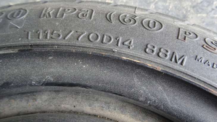 Toyota Yaris I 2005r Koło Dojazdowe T115/70d14 - Image 3