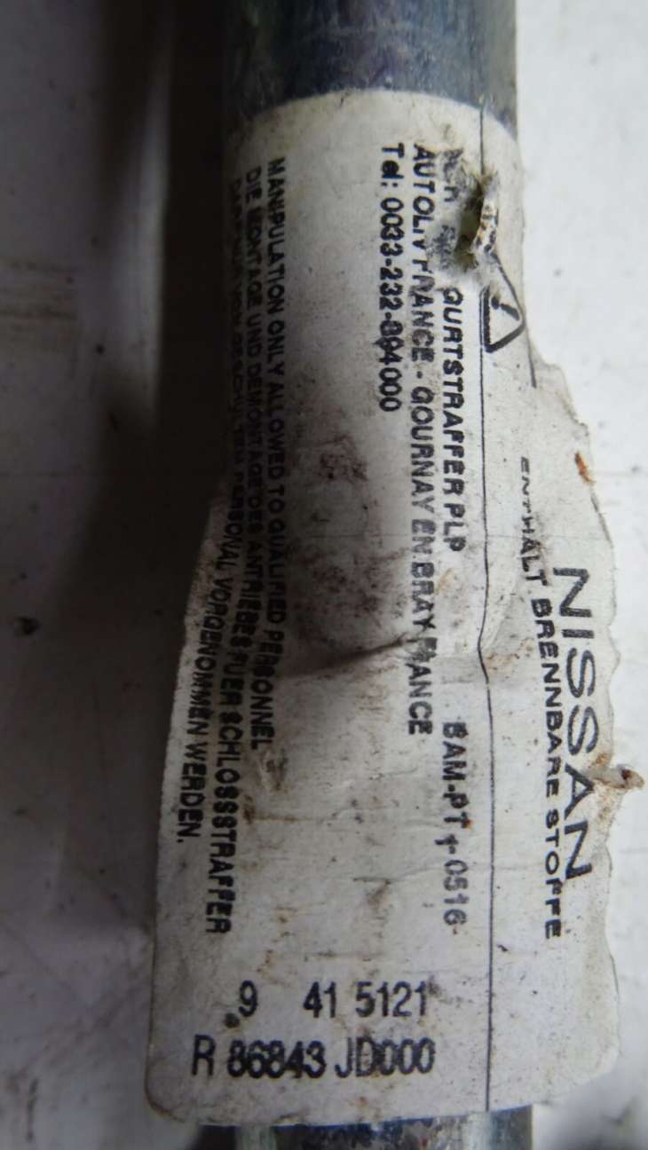 Nissan Qashqai 07r Pas Bezpieczeństwa 86884 Jd000 - Image 4
