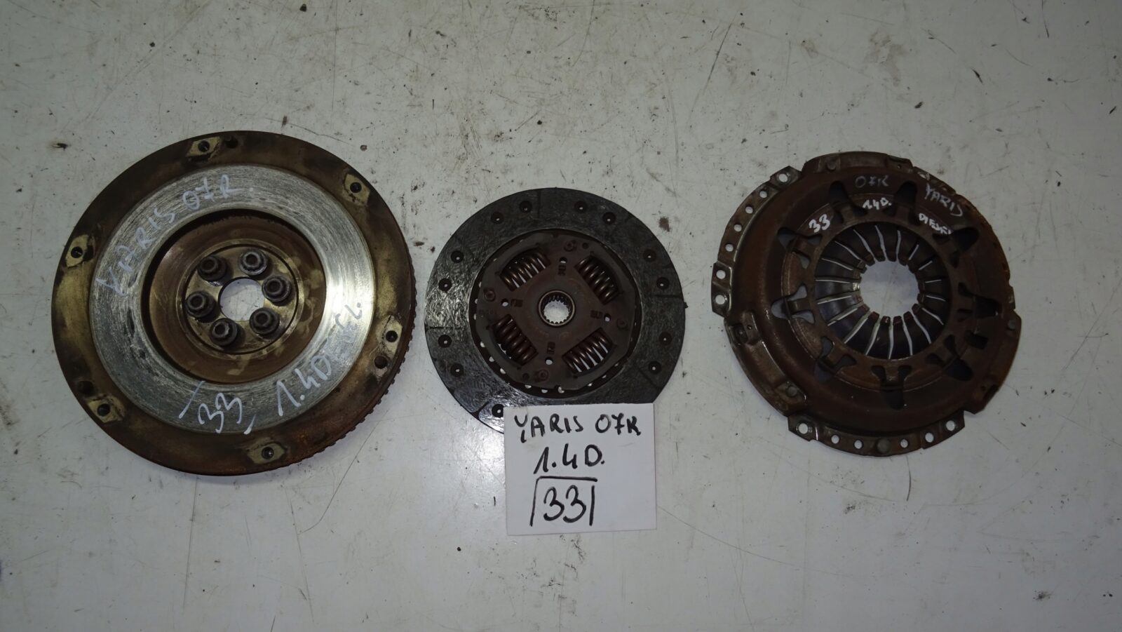 Toyota Yaris 07r 1,4d Sprzęgło Koło Zamachowe 13451-0n010