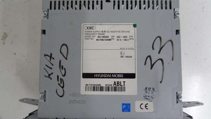 Kia Ceed II 2013r Panel Sterownia Radioodtwarzacz 96170a2100wk - Image 2