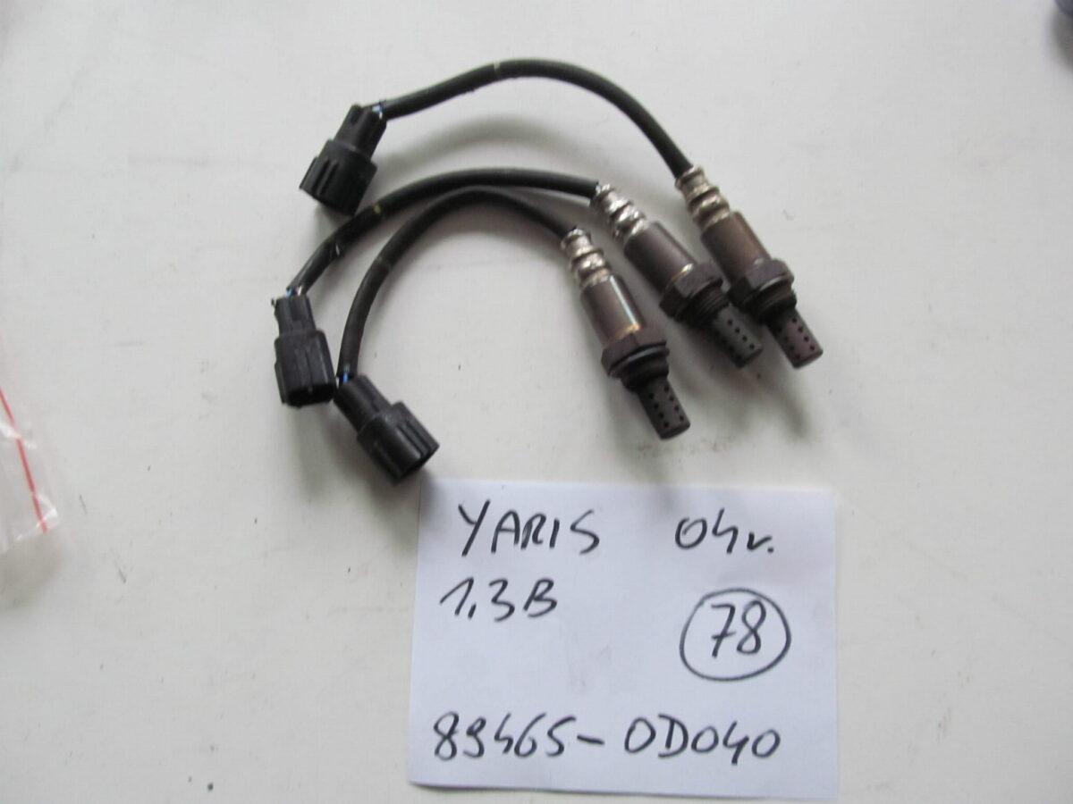 Toyota Yaris 2004r 1.3b Sonda Lambda 89465-0d040