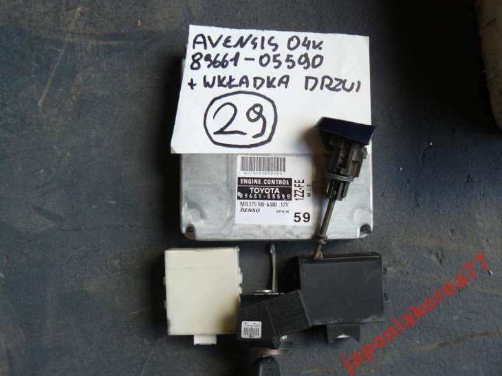 Toyota Avensis 2004 Komputer Stacyjka 89661-05590