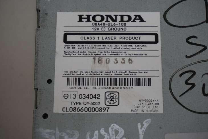 HONDA CIVIC VIII SEDAN RADIO PANEL NAWIGACJA 08A40-2L6-100 2006R nr.305/J - Image 6
