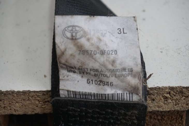 TOYOTA VERSO 2009-2013R TYLNE PASY PRAWY LEWY TRZECI RZĄD 73570-0F020 , 73560-0F020 - Image 8
