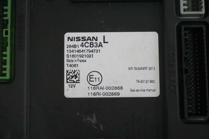 NISSAN QASHQAI II 2 J11 MODUŁ BCM BSI 284B14CB3A - obrazek 4