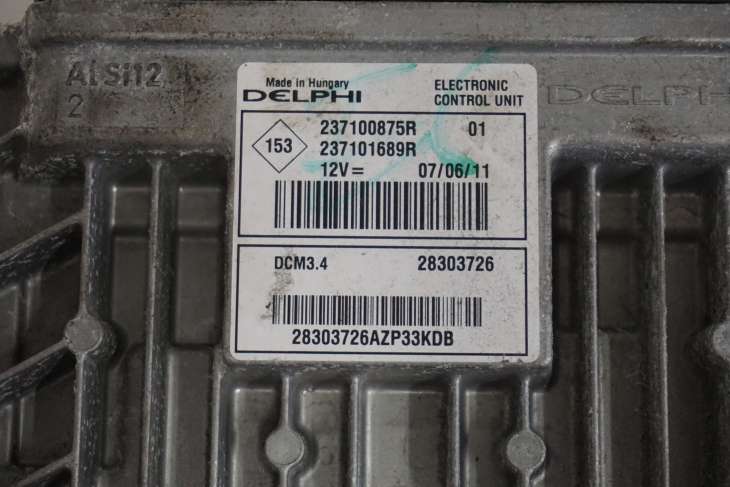 NISSAN NOTE E11 1.5DCI STEROWNIK SILNIKA DELPHI 237100875R - Image 4