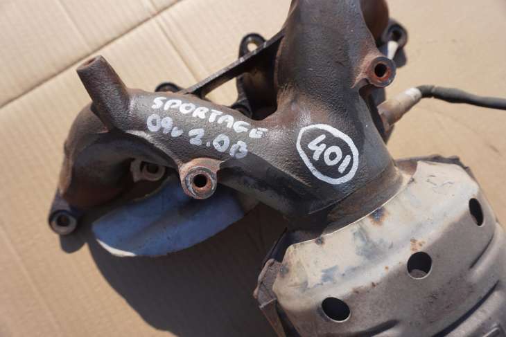 KIA SPORTAGE II 2004-2010R 2.0B G4GC KOLEKTOR WYDECHOWY KATALIZATOR C7F , 2851023AF0 SONDA 3921023710 - obrazek 3