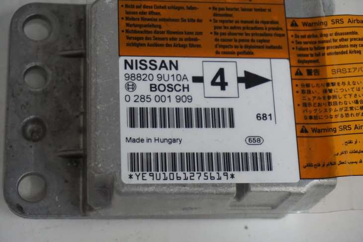 NISSAN NOTE E11 PODUSZKI POWIETRZNE AIRBAG 988209U10A - Image 6