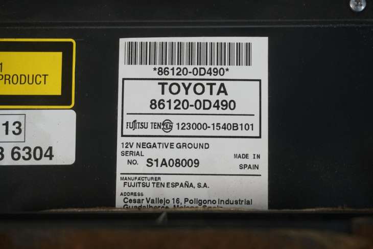 TOYOTA YARIS II RADIOODTWARZACZ 86120-0D490 - Image 4