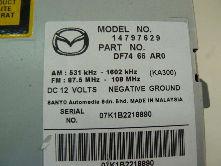 Mazda 2 2007 2008r Radioodtwarzacz 14797629 - obrazek 2