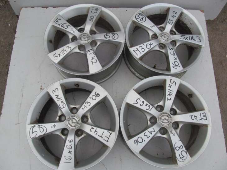 Mazda 3 2006r Felgi 16 X 6.5jj 5x114.3 Et42