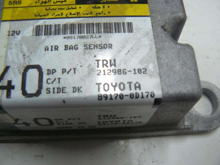 Toyota Yaris 2007r Poduszki Airbag 89170-0d170 - Image 2
