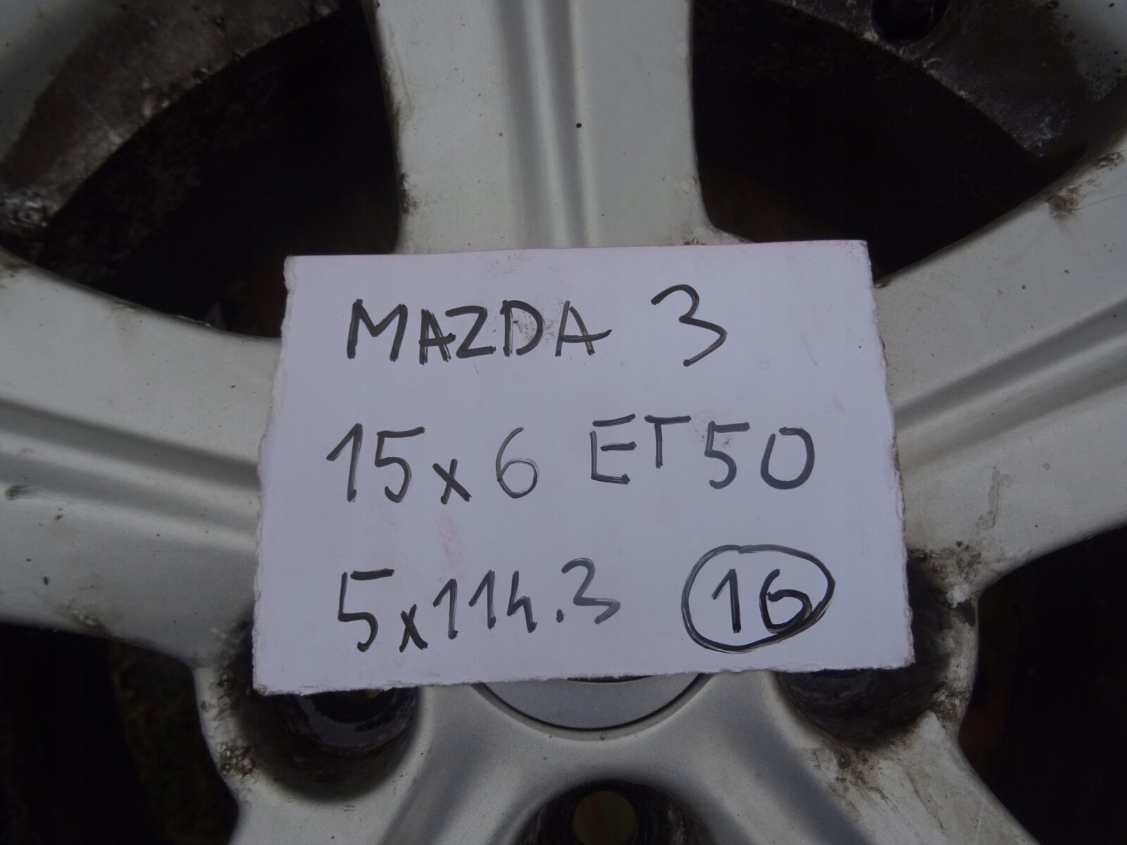 Mazda 3 Bk Bl Felgi 15 5x114.3 Et50 Nr.16 - obrazek 2
