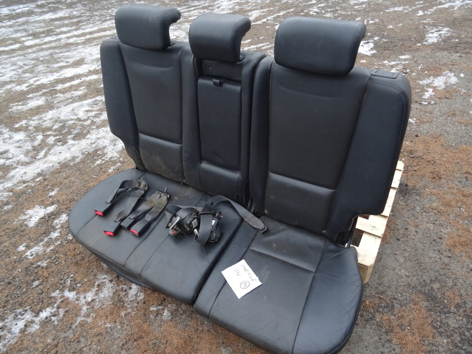 Kia Sportage II 06r Kanapa Tyl Skóra Pasy Bezpieczeństwa