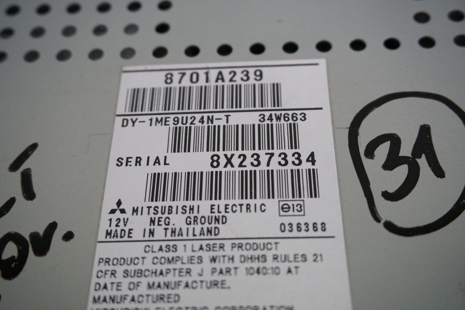 Mitsubishi Colt VI Radioodtwarzacz 8701a239 - obrazek 4