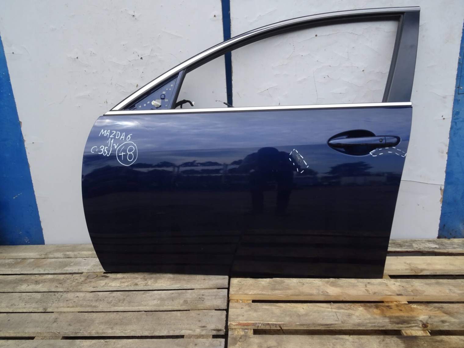 Mazda 6 Gh 2008-2012 Drzwi Lewe Przednie Szyba 35j