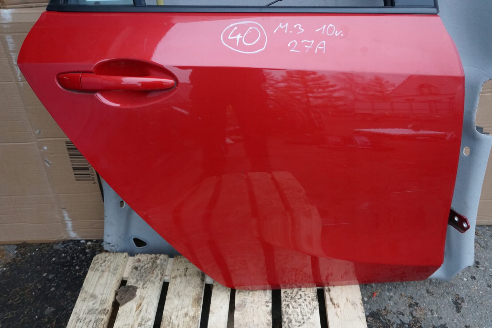 Mazda 3 Bl Drzwi Prawe Tylne 27a Szyba Nr.40 - obrazek 2