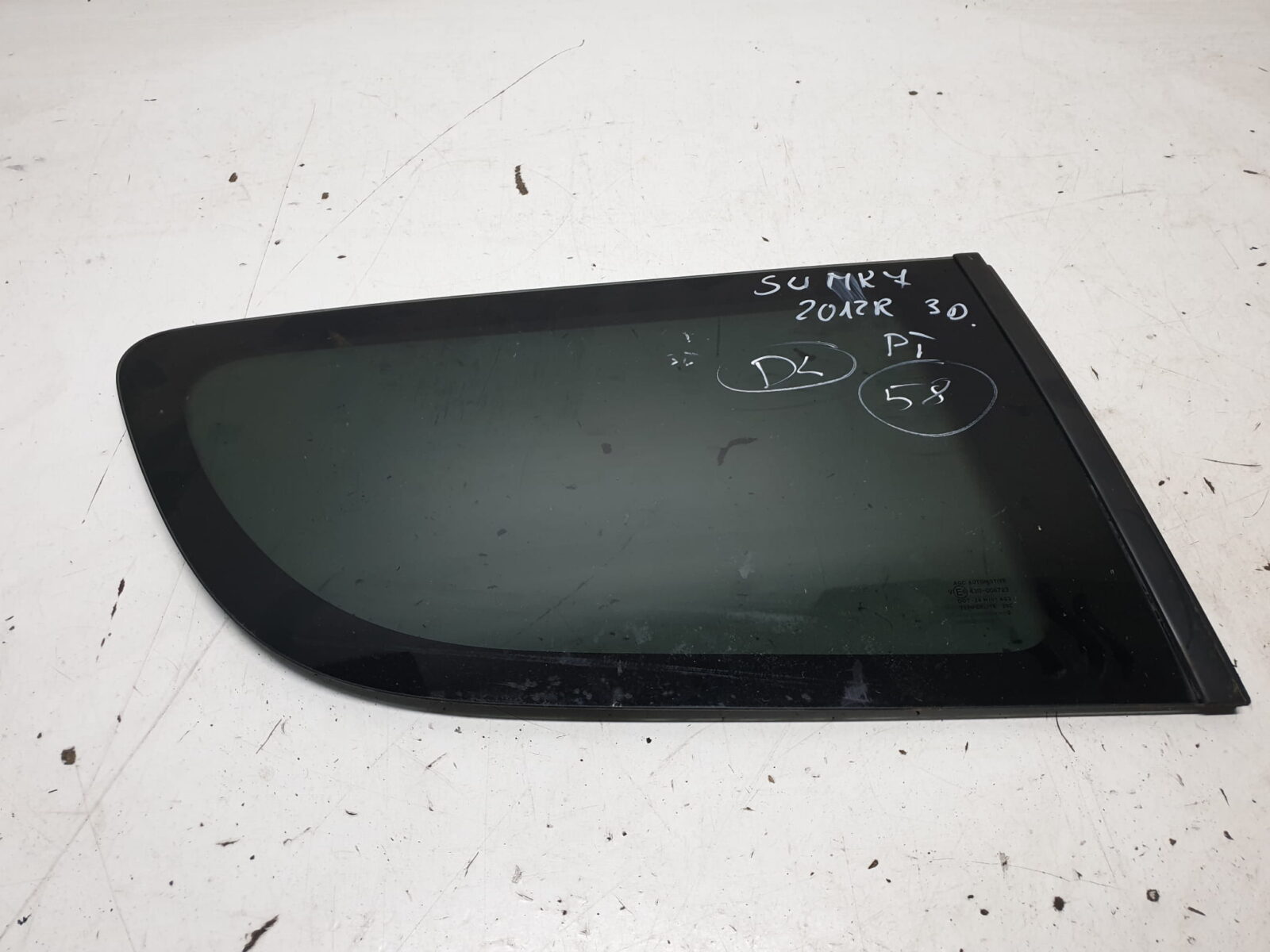 Suzuki Swift Mk7 2012 3d Szyba Karoseryjna Prawa Tylna Tył