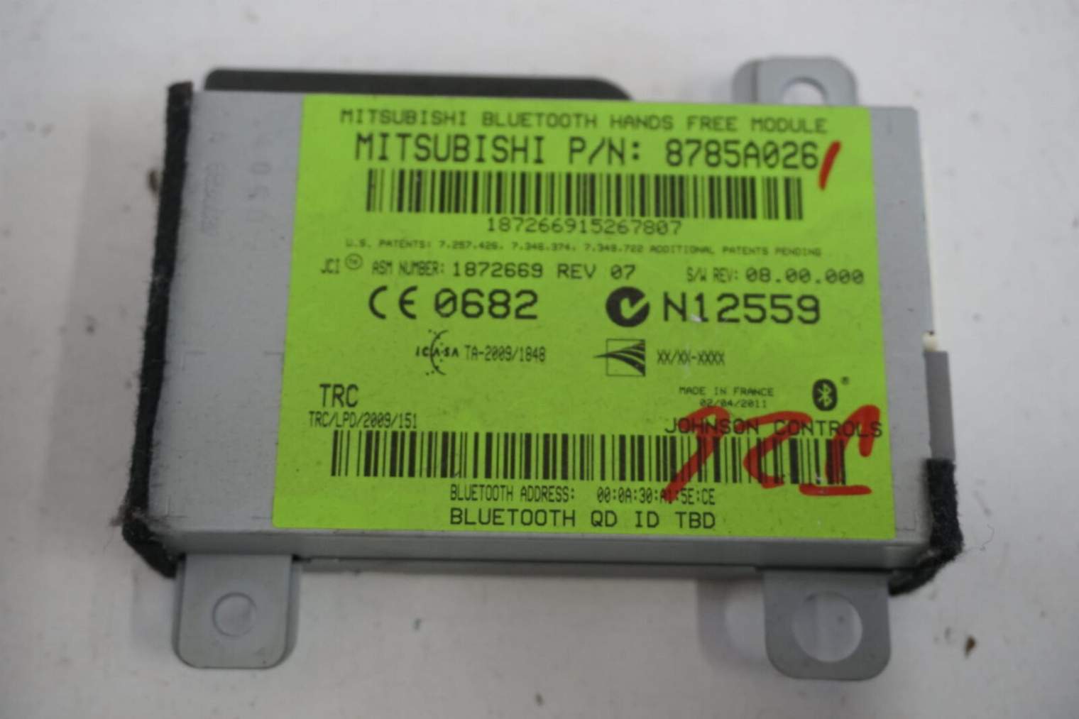 Mitsubishi Asx 2013r 1.8 Did Sterownik Moduł Bluetooth 8785a026