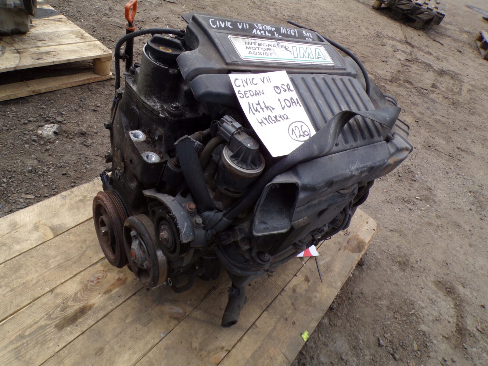 Honda CIVIc VII Silnik 1.3 Ima Hybryda Lda1 Blok NR.126
