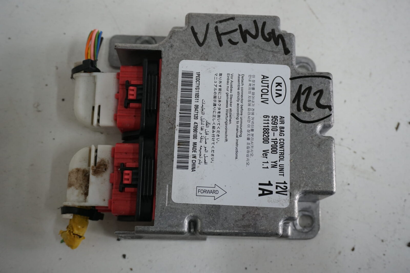 Kia Venga 2010r Moduł Sterownik Poduszek Powietrznych Airbag 95910-1p000