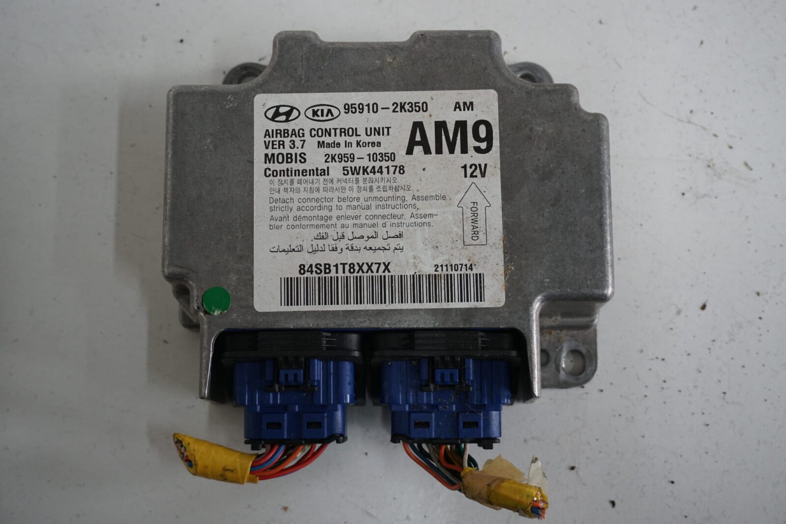 Kia Soul I 2011r 1.6 Diesel Moduł Sensor Sterownik Poduszek Powietrznych Airbag 95910-2k350 5wk44178 2k959-10350