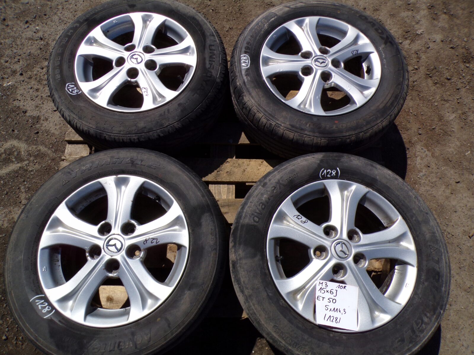 Mazda 3 Bl Felgi 15 5x114.3 195/60r15 Et50 Nr.128
