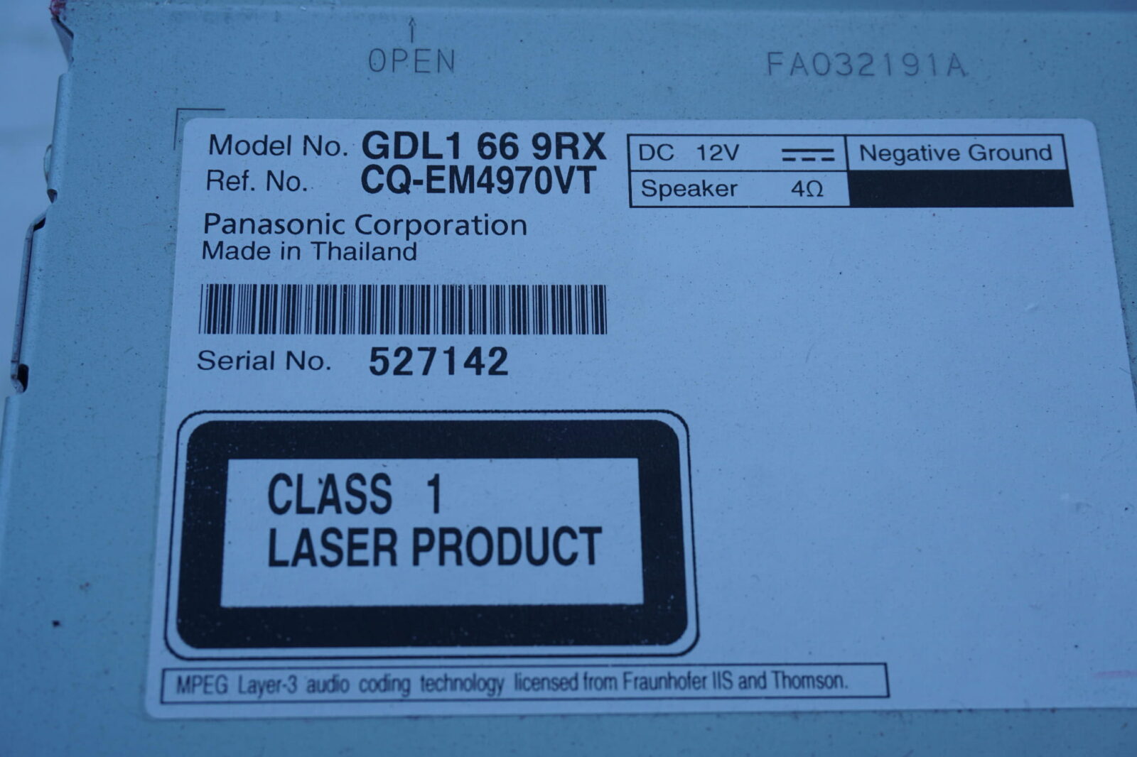 Mazda 6 Gh Radioodtwarzacz Gdl1669rx RADIO - obrazek 3