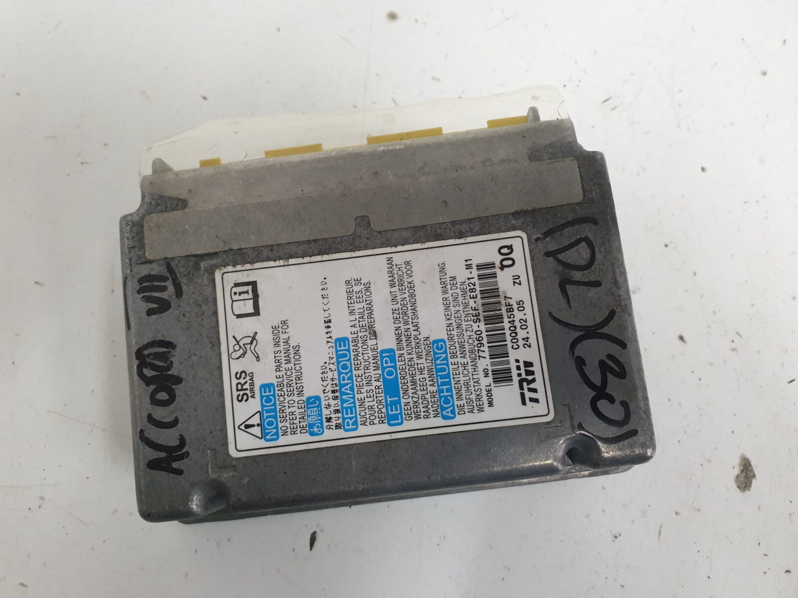 Honda Accord VII Moduł Sterownik Sensor Airbag 77960-Sef-E821-M1