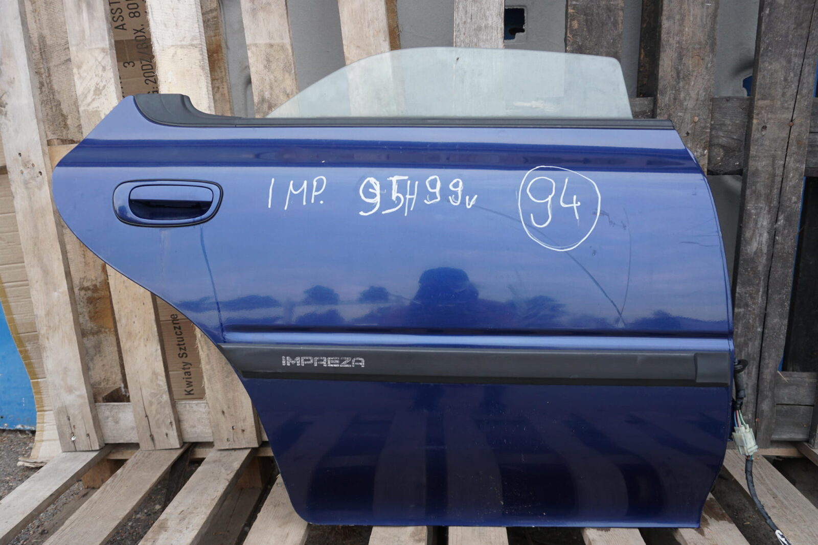 Subaru Impreza Gc Gf Drzwi Prawe Tylne 95h Szyba