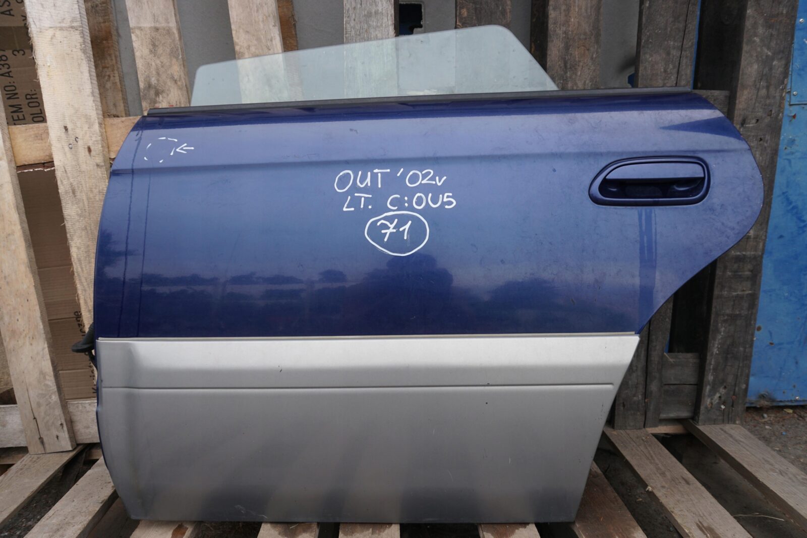 Subaru Outback II Be Drzwi Lewe Tylne 1u3 Szyba