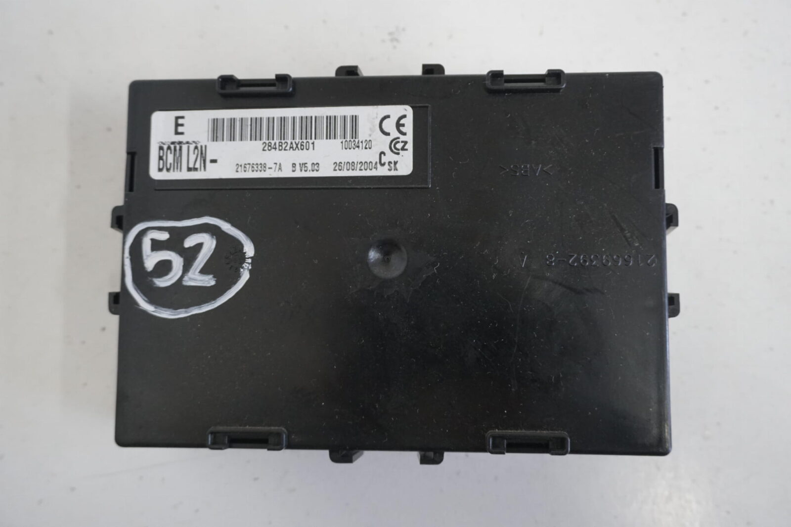 Nissan Sterownik Moduł Bcm L2n 284b2ax601 21676338-7a Numer 52
