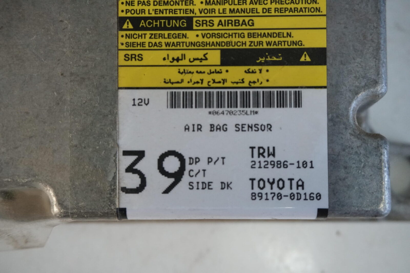 Toyota Yaris II Poduszki Powietrzne Airbag 89170-0d160 - obrazek 2