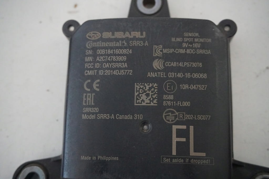 Subaru XV Gt Lift Forester Czujnik Martwego Pola Srr3-A 87611fl000 - obrazek 2