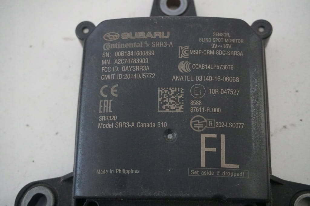 Subaru XV Gt Lift Forester Czujnik Martwego Pola Srr3-A 87611fl000 - obrazek 5