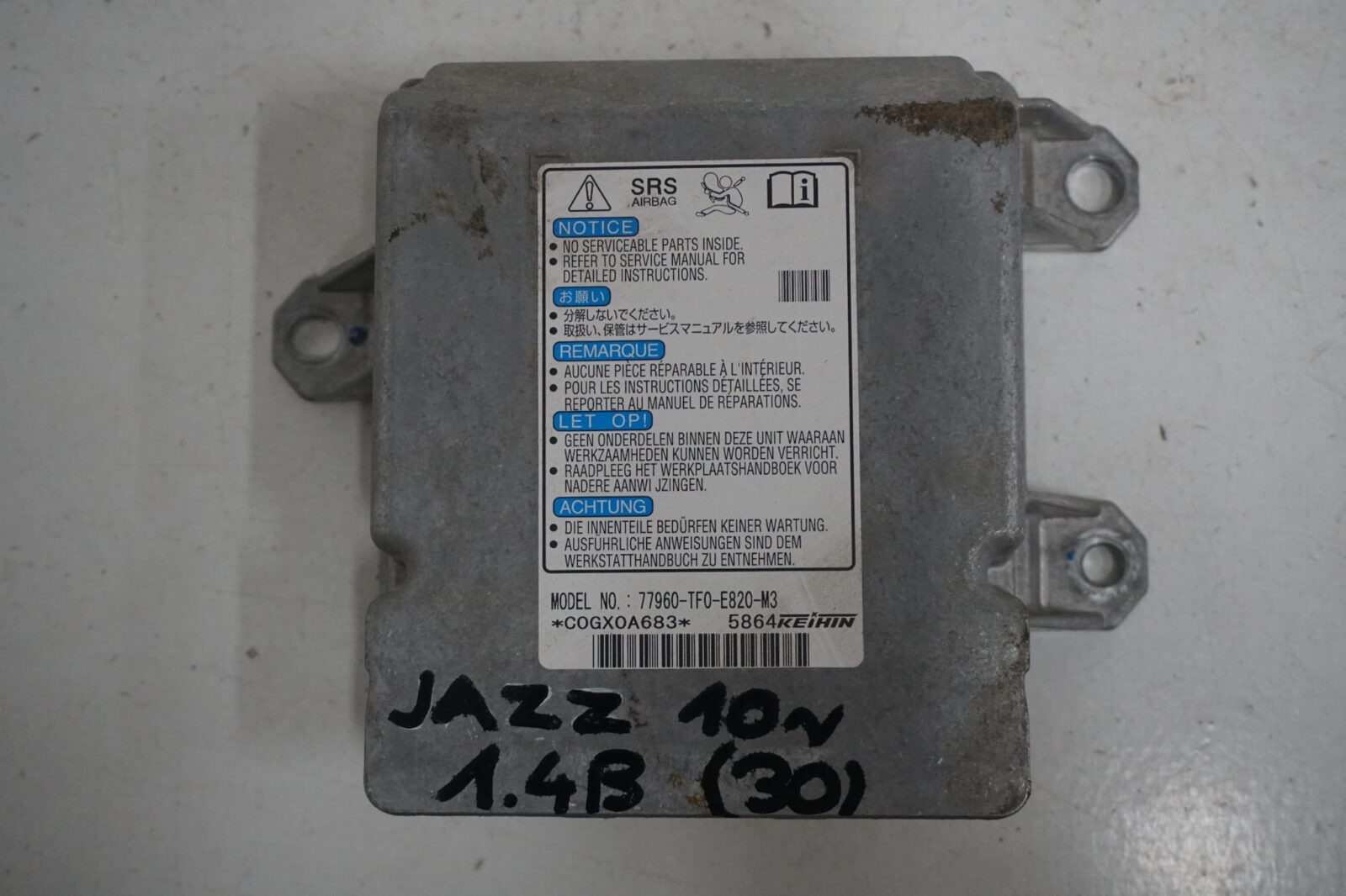 Honda Jazz III Sterownik Poduszek 77960-Tf0-E820-M3