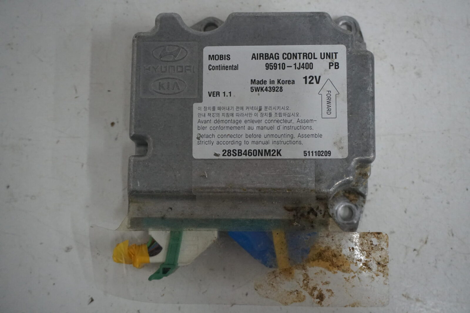 Hyundai I20 Sterownik / Moduł Airbag 95910-1j400