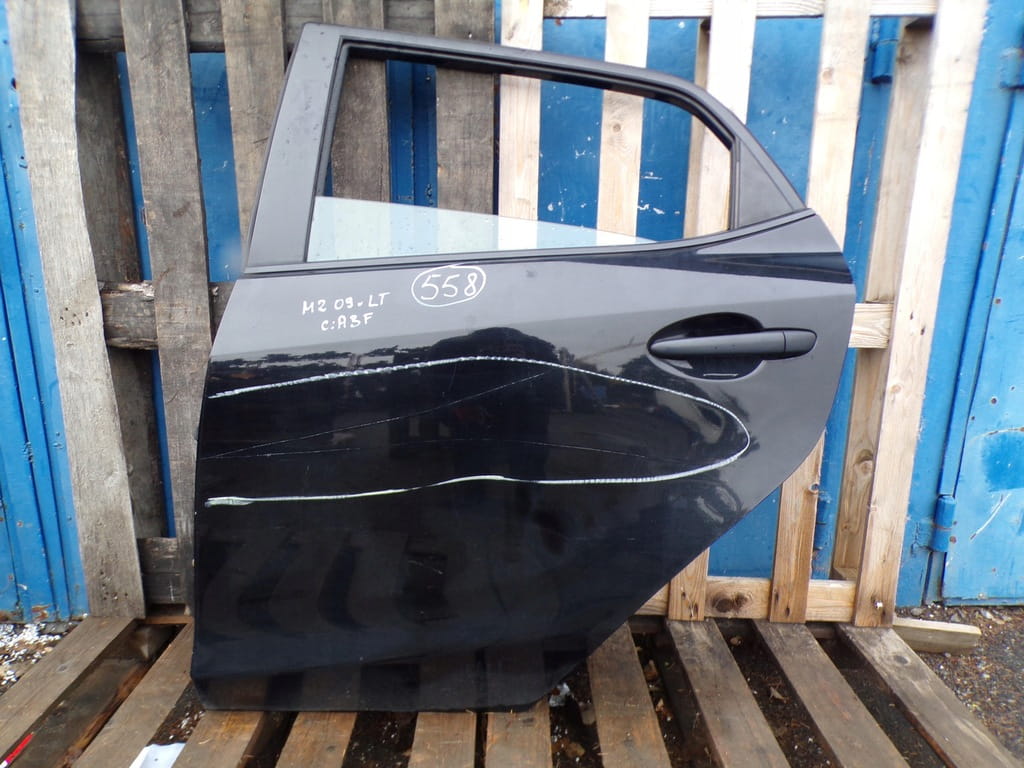 Mazda 2 II 5d Drzwi Lewe Tylne Czarne A3f Nr.558