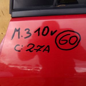 Mazda 3 Bl 2010r Drzwi Lewe Tylne Kod Lakieru 27a Szyba Nr.60