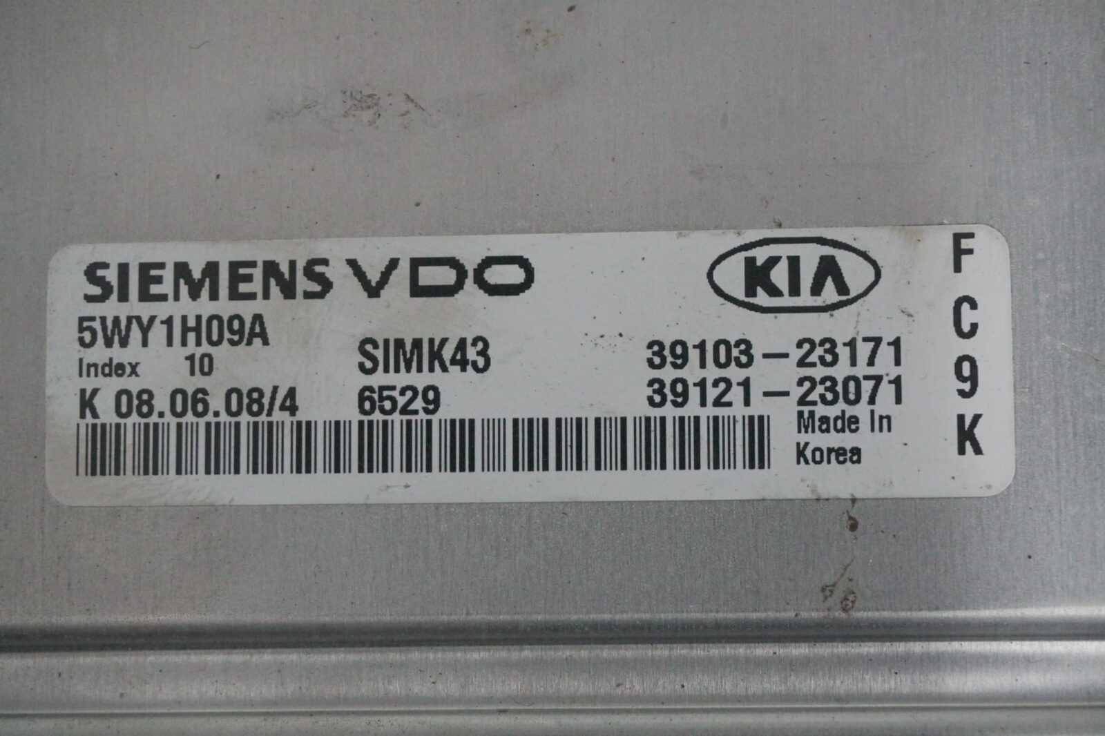 Kia Sportage 2009 2.0b 5wy1h09a 39103-23171 39121-23071 Nr 65 - obrazek 2
