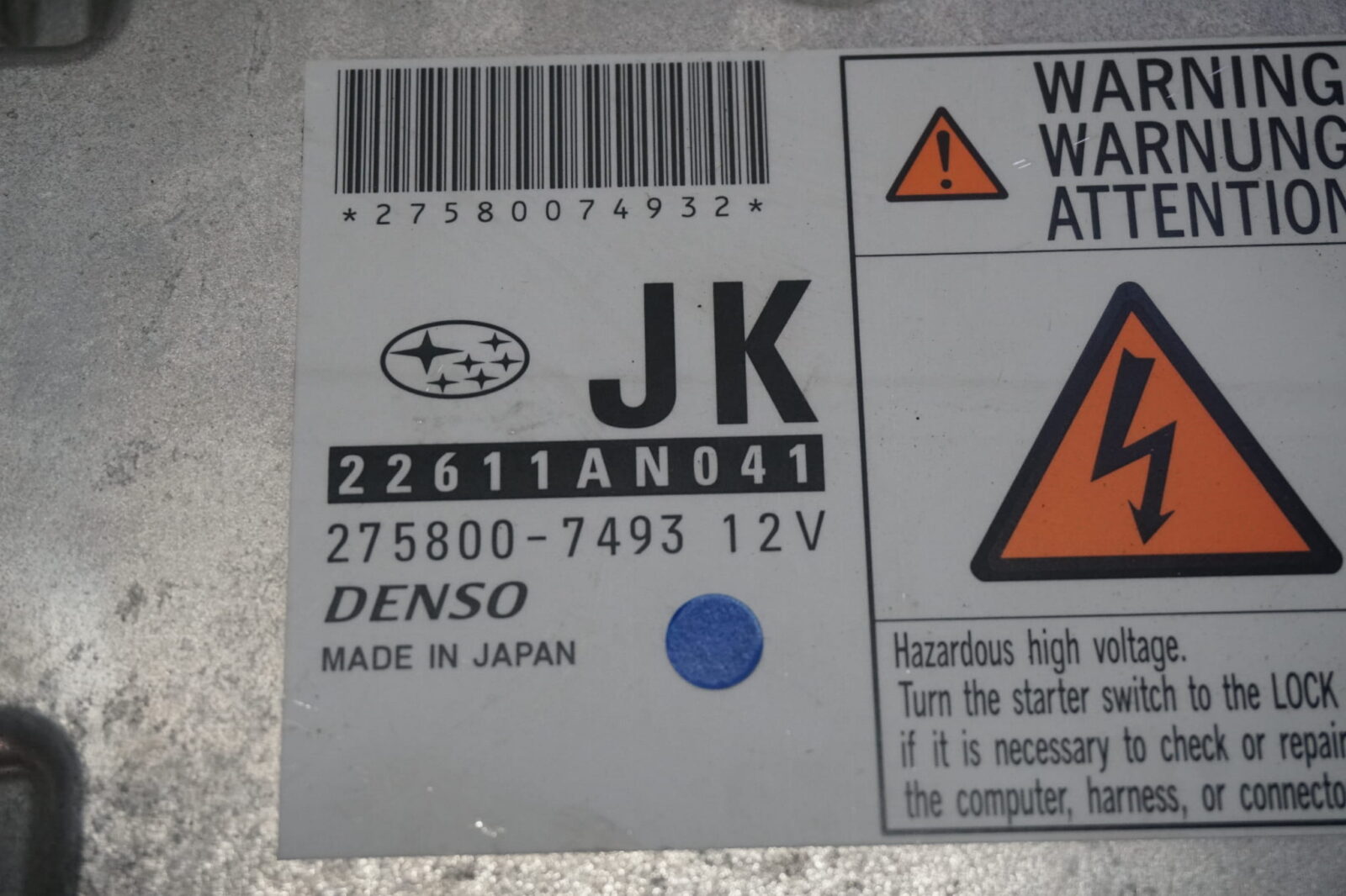 Subaru Legacy Outback Sterownik Silnika Komputer 22611an041 - obrazek 2