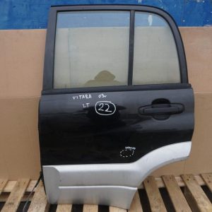 Suzuki Grand VItara I Drzwi Lewe Tylne CZARNE SZYBA LISTWA nr.22