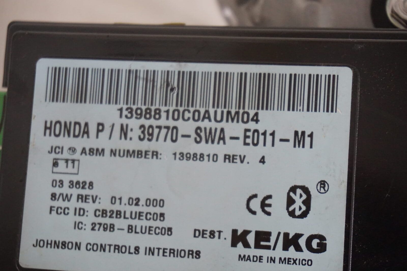 HONDA CR-V III 2007-2012R MODUŁ BLUETOOTH 39770-SWA-E011-M1 NR.22 - obrazek 3