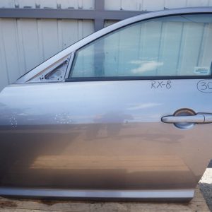 MAZDA RX-8 DRZWI LEWE PRZEDNIE SZARY
