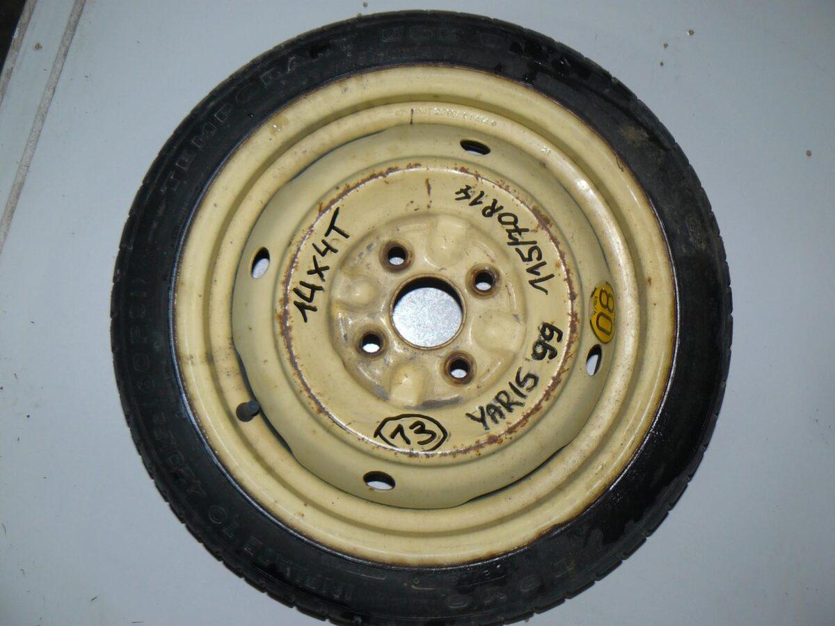 Toyota Yaris 99r Koło Dojazdowe 115/70r14 4x100