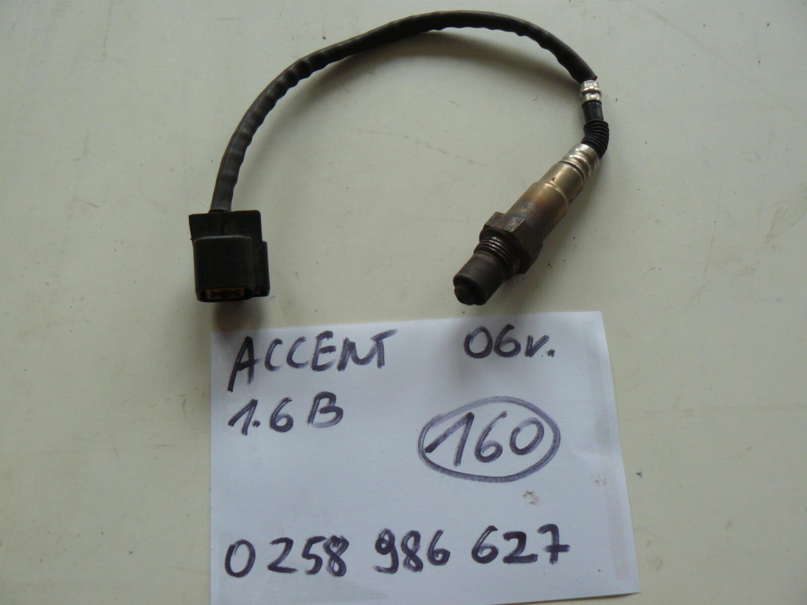 Hyundai Accent I 1.3 I 12v Sonda Lambda Bosch 0 258 986 627