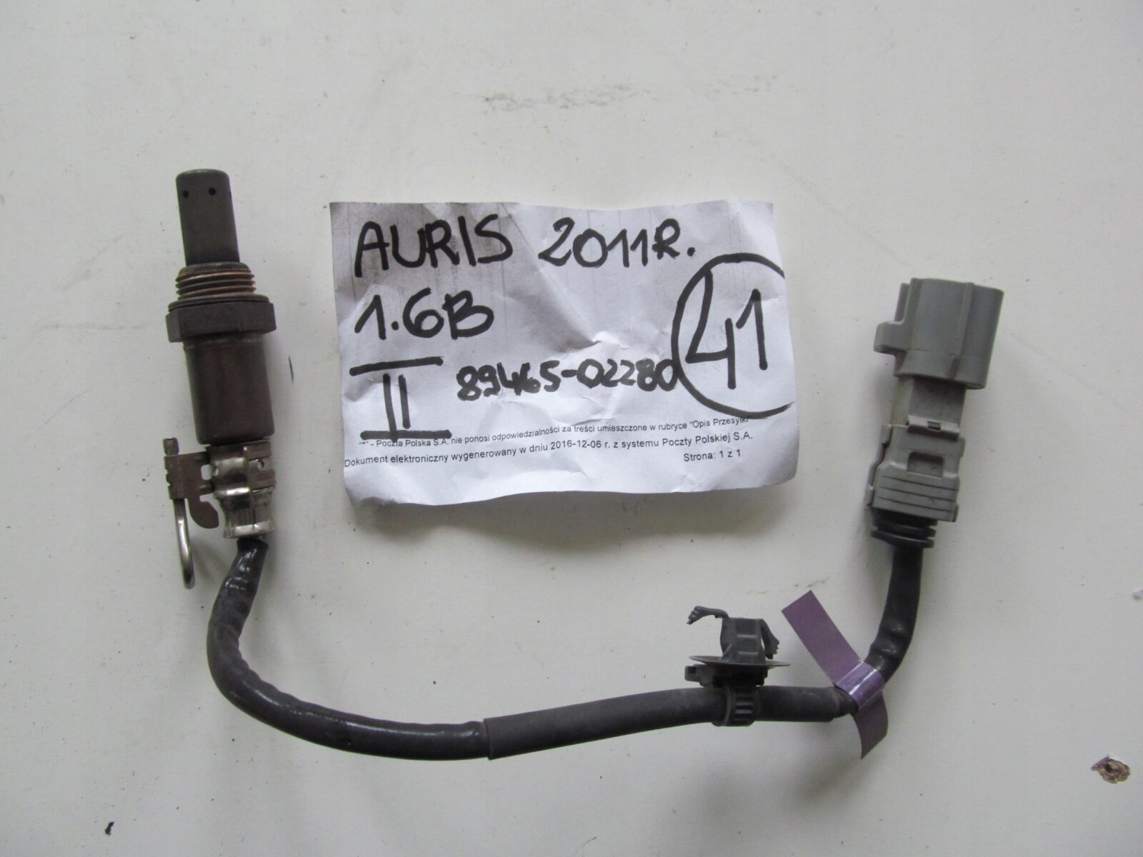 Toyota Auris II 2011r 1.6 Sonda Lambda 89465-02280